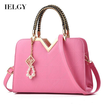 IELGY Elegant Korean Fashion Pendant Simple Large Capacity Messenger Bag