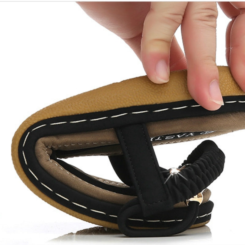 IELGY [Size36-41] large size sandals female sponge cake fashion fashion wild comfortable Roman shoes