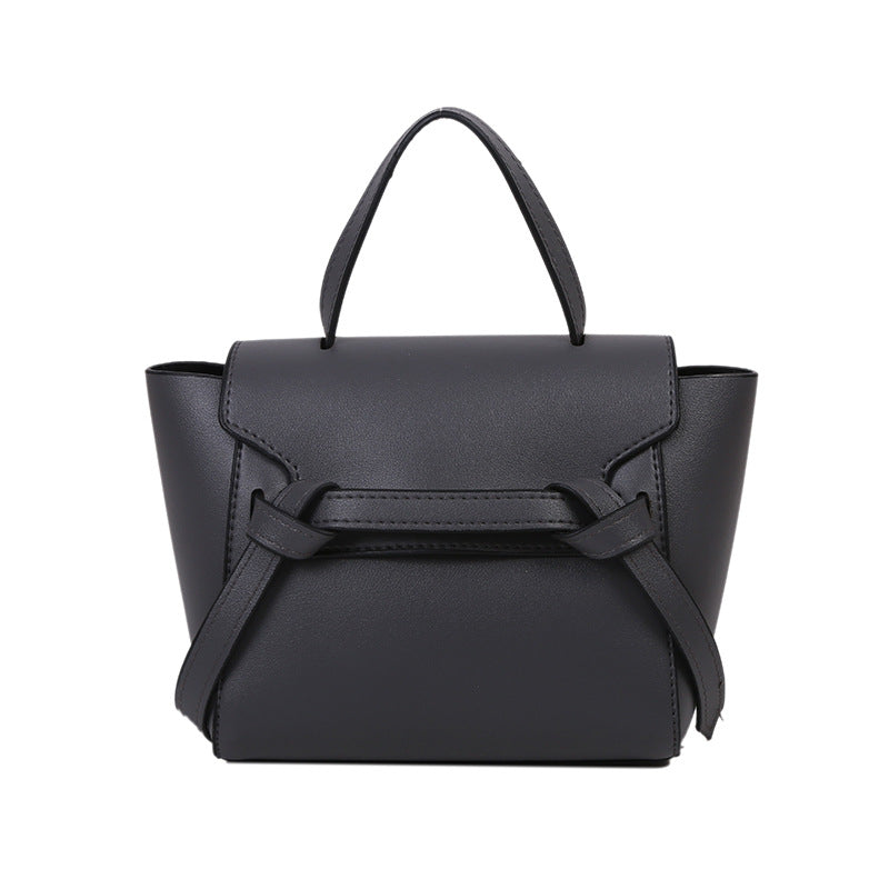 IELGY Women's bag retro Hand bag one shoulder Crossbody fashion ins fashion Square solid color all-match