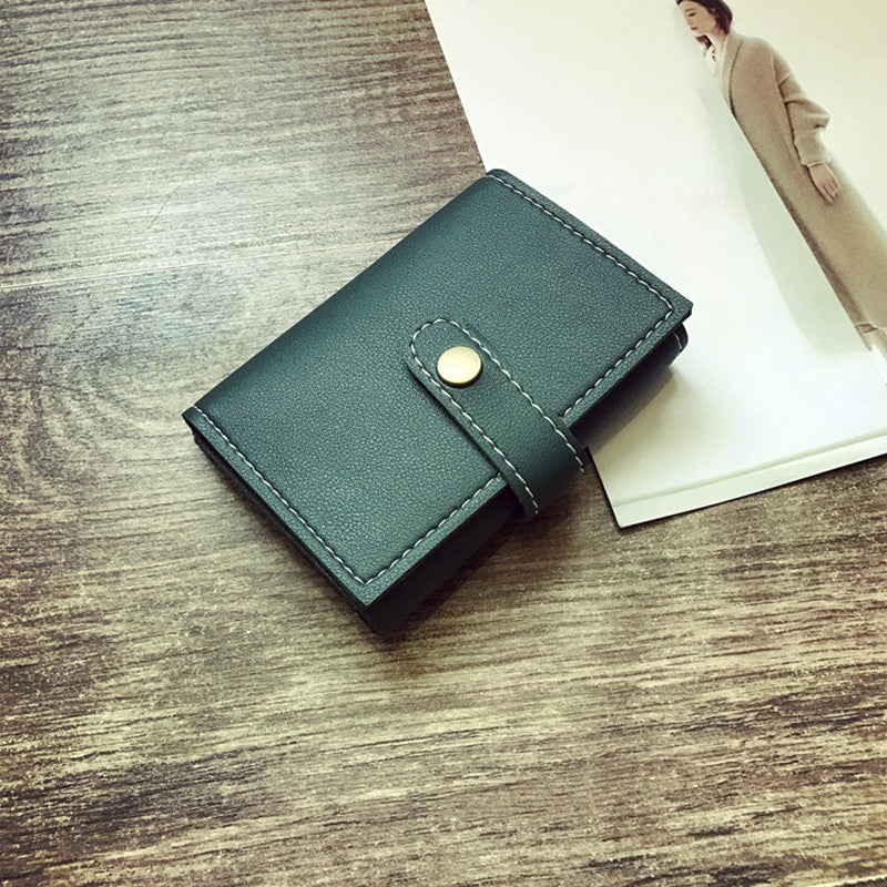 British wind retro 3 short paragraph small wallet card pack neutral fashion