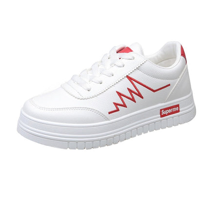 IELGY [size: 35-40]Korean breathable white shoes for women/ trendy casual ins skate women's shoes