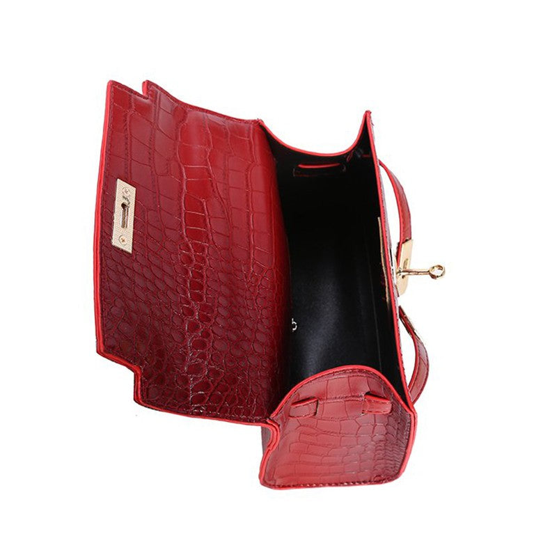 Crocodile Kelly Shoulder Messenger Hand Bag