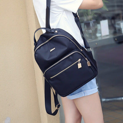 IELGY backpack female Korean version of the trendy Oxford cloth all-match casual waterproof bag