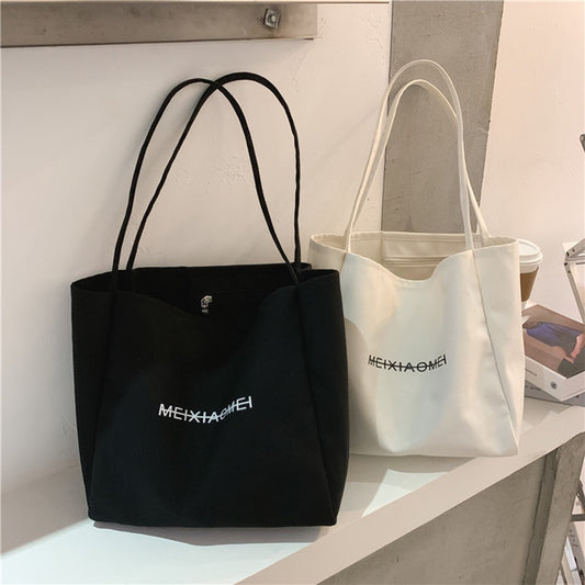 IELGY Western Style Casual All-Matching Canvas Summer Fashion Large Capacity New Trendy Women's Tote Bag