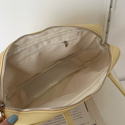 IELGY women's korean style casual zipper large capacity commuter shoulder bag