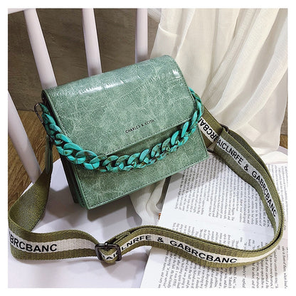 IELGY chain handbag crocodile shoulder diagonal bag