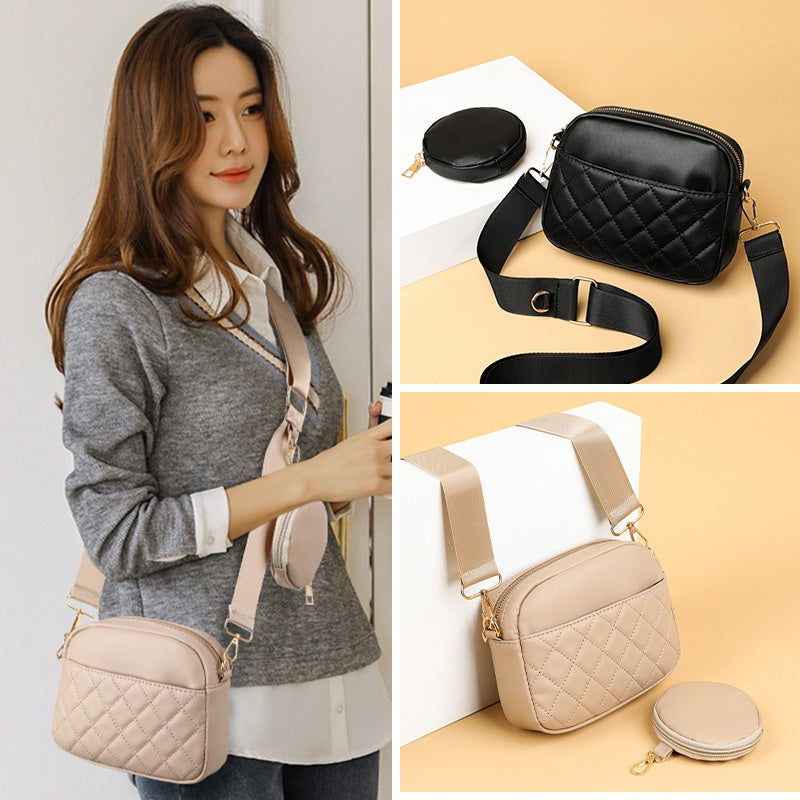 IELGY women's korean style convenient rhombus chain messenger bag