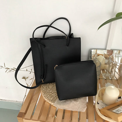 IELGYPortable big bag retro female simple large capacity single shoulder diagonal cross mother package