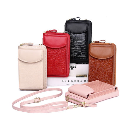 IELGY Ladies mobile phone bag New multi-function messenger vertical bag cover type mini shoulder bag
