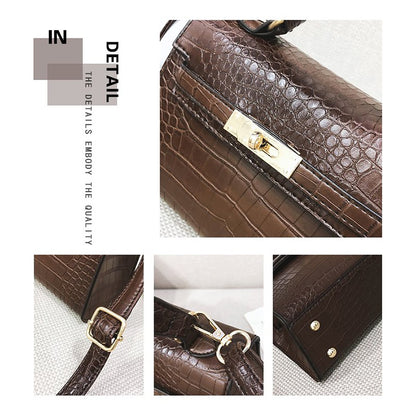 Crocodile Kelly Shoulder Messenger Hand Bag