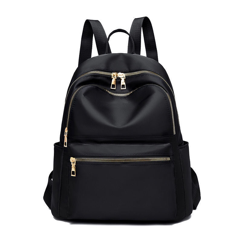 IELGY Oxford cloth backpack women fashion black all-match school bag