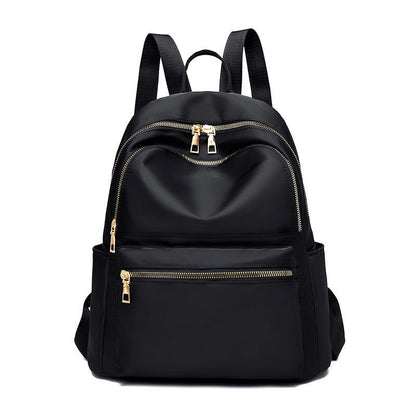 IELGY Oxford cloth backpack women fashion black all-match school bag