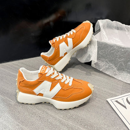 IELGY color matching breathable thick-soled running shoes women's trendy casual sports shoes