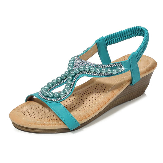 IELGY [Size36-42] sandals diamond simple casual large size women's shoes  Multiple colors available