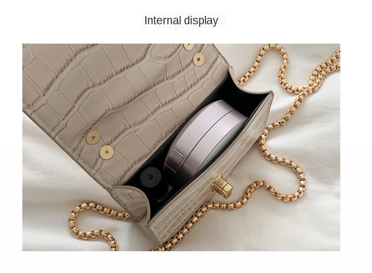 IELGY fashion women shoulder bags crocodile pattern square crossbody bags