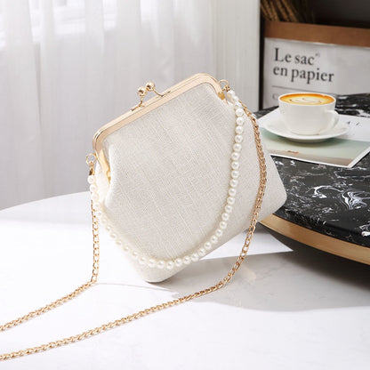IELGY one-shoulder messenger shell type versatile fashion cosmetic bag