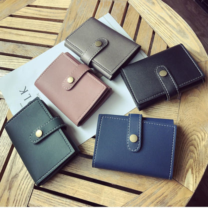 British wind retro 3 short paragraph small wallet card pack neutral fashion