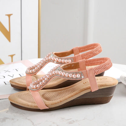 IELGY [Size36-42] sandals diamond simple casual large size women's shoes  Multiple colors available