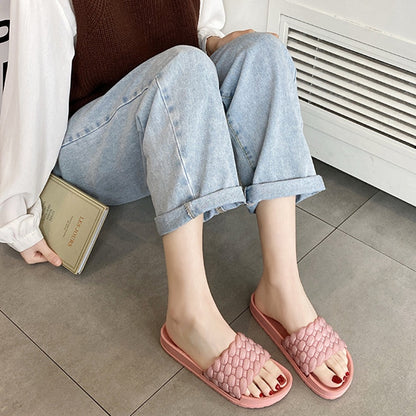 IELGY Slippers women's outer wear fashion thick bottom breathable casual flip flops