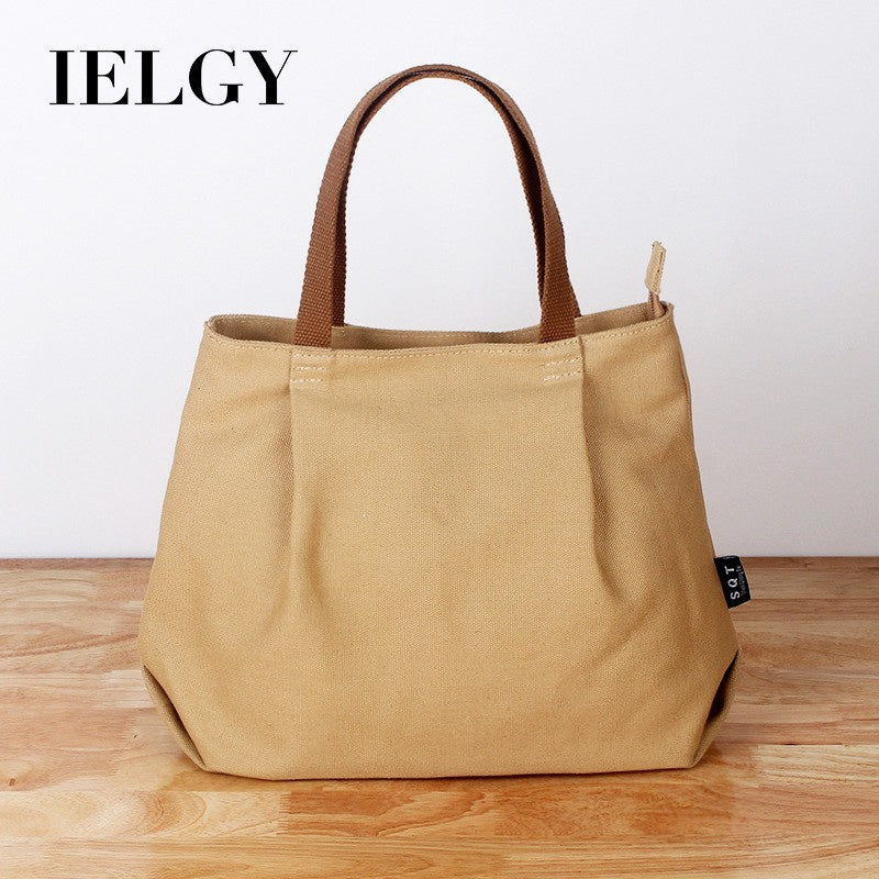IELGY Original art canvas bag ladies hand bag handmade cloth bag