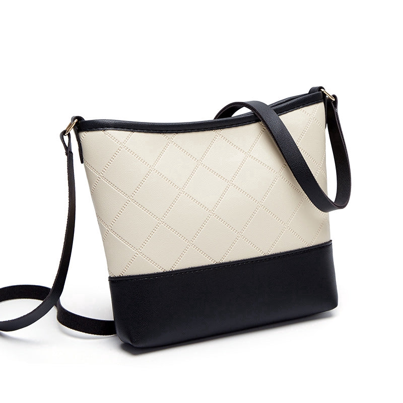 IELGY Square One Shoulder Bucket Bag Korean Slant edgy Mobile Phone Bag