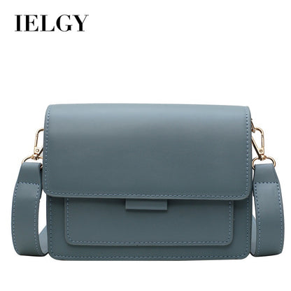 IELGY Bags Western-style women's bags Trendy Korean texture messenger bag Simple fashion solid color small square bag