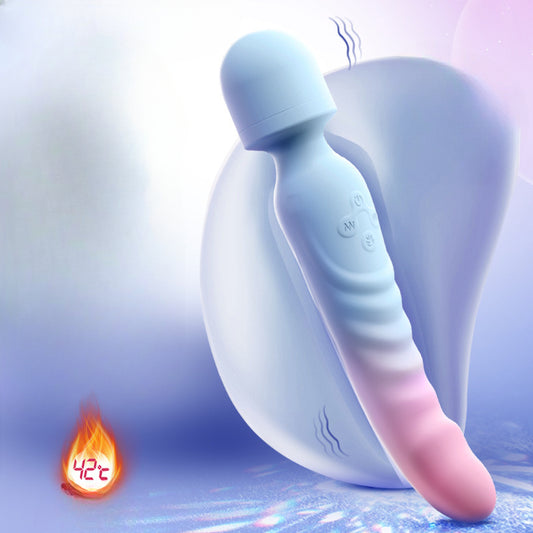 YOUTHAV Vibrating vibrator, vibrating and heating double-headed vibrator, female masturbator, adult sex toys