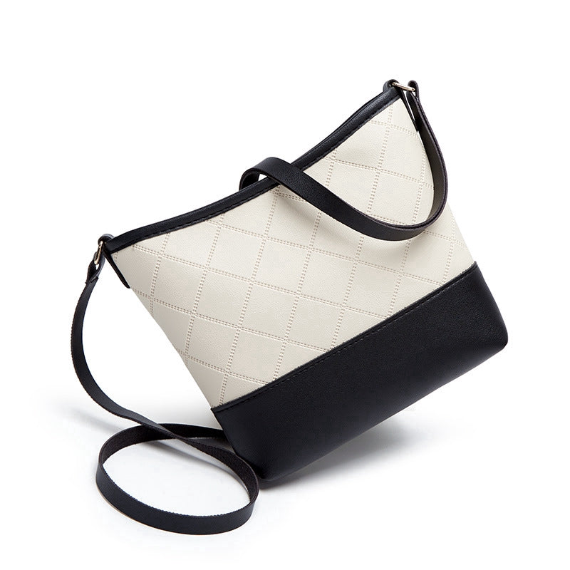 IELGY Square One Shoulder Bucket Bag Korean Slant edgy Mobile Phone Bag