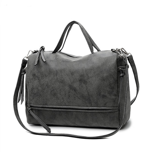 IELGY Handbag shoulder bag scrub machine bag retro diagonal big bag lady