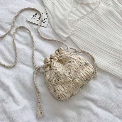 IELGY Messenger bag women's versatile ins fashion bucket bag trend