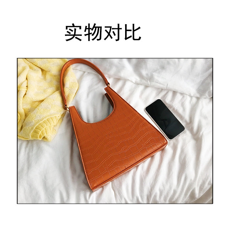 IELGY Vintage crocodile style single shoulder bag