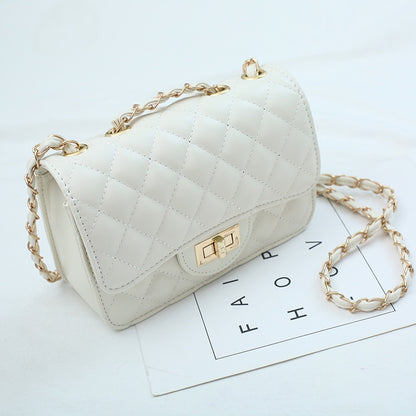 IELGY square bag shoulder messenger bag small fragrance rhombic chain bag Joker bag