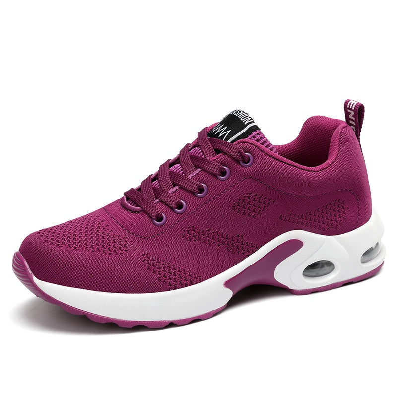 IELGY fashion flying knit women's shoes Korean style versatile and comfortable leisure sports