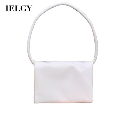 IELGY Multi-Layer Soft Special-Interest Design Street shot French Handbag Graceful Baguette Bag Underarm Macaron Color
