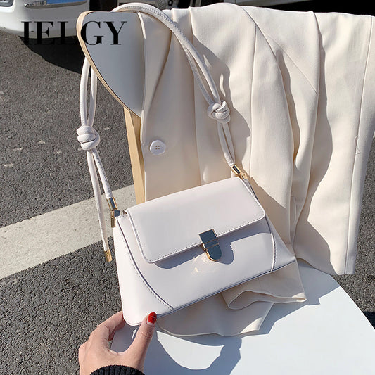 IELGY Stylish one-shouldered underarm with creamy brown high-quality women's bags