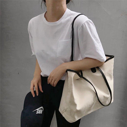 IELGY canvas bag tote bag large  Canvas Handbags