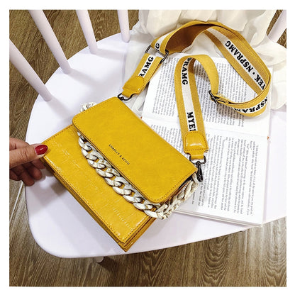 IELGY chain handbag crocodile shoulder diagonal bag