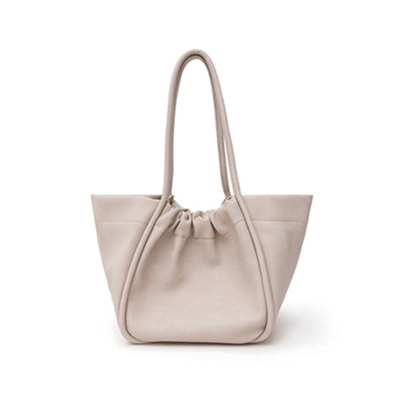 IELGY niche design large-capacity tote bag, comfortable cloud bag, simple picture and mother shoulder bag