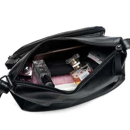 IELGY women's fashion soft leather shoulder casual diagonal bag