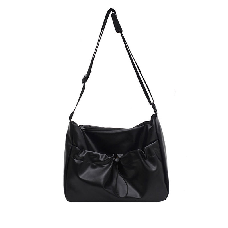 IELGY Fashion Trend Large Capacity Ladies Soft Leather Crossbody Bag Korean Version All-match