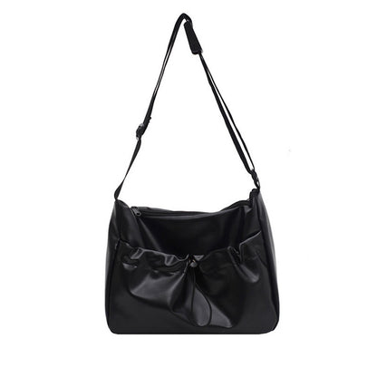 IELGY Fashion Trend Large Capacity Ladies Soft Leather Crossbody Bag Korean Version All-match