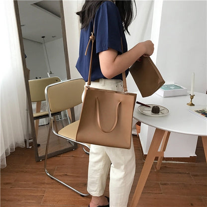 Simple and large-capacity one-shoulder diagonal cross-body package