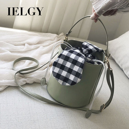 IELGY bag female Korean version of all-match casual bucket bag fashion simple shoulder messenger bag