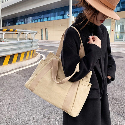 IELGY travel city simple tote bag canvas