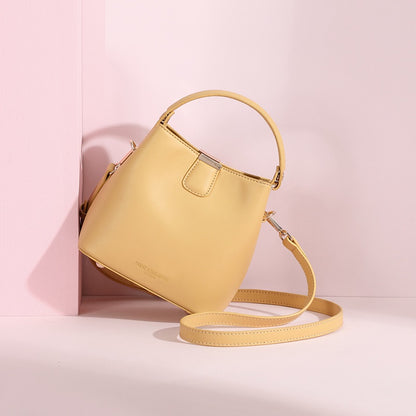 IELGY fashion small bag female wild tide bucket bag handbag Single shoulder messenger solid color large capacity for ladies trendy