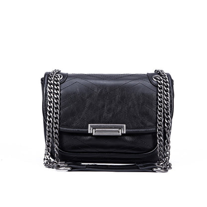 IELGY Fashion retro women's bag diamond chain bag shoulder Messenger bag