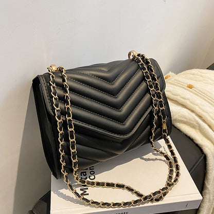 IELGY Fashion Solid Color Texture Comfortable Shoulder Strap Square Crossbody Bag