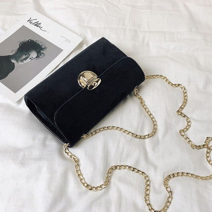 Velvet bag Messenger bag chain bag