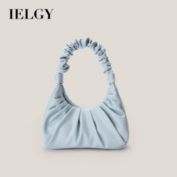 IELGY Ladies armpit bag fold cloud bag shoulder messenger bag niche texture handbag