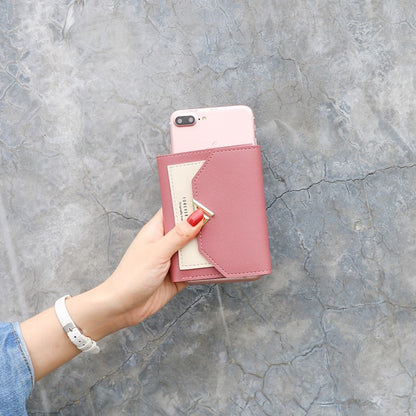 IELGY Korean version zero wallet student mini sweet and lovely short Ladies Wallet